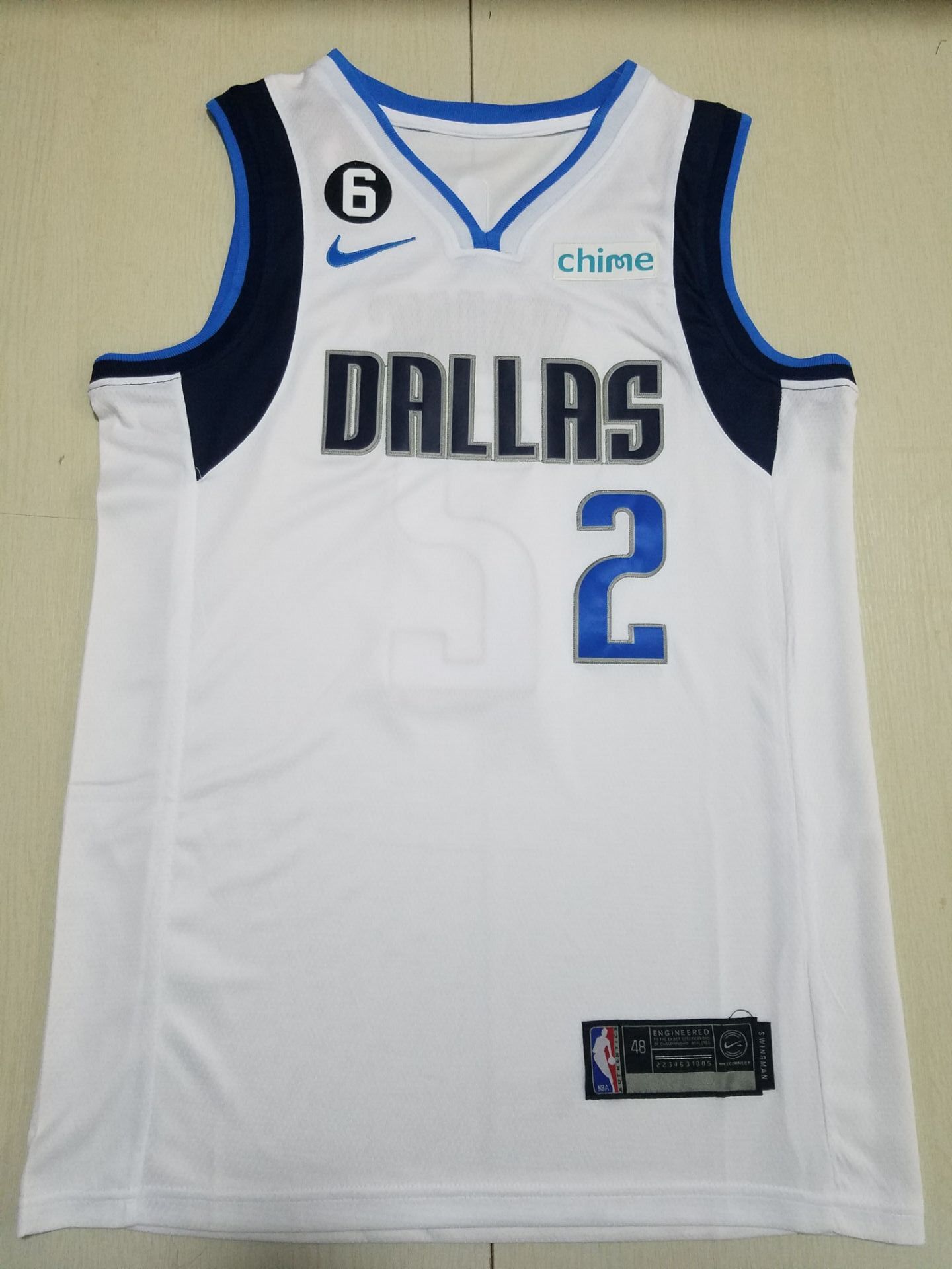 Men Dallas Mavericks 2 Irving White Nike Game 2023 NBA Jersey